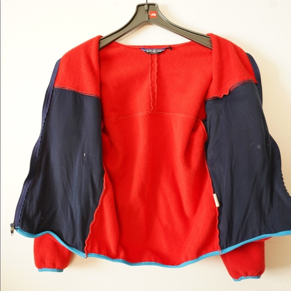 Vintage Patagonia Fleece Full Zip Jacket Size Small Red USA Made - Picture 8 of 11